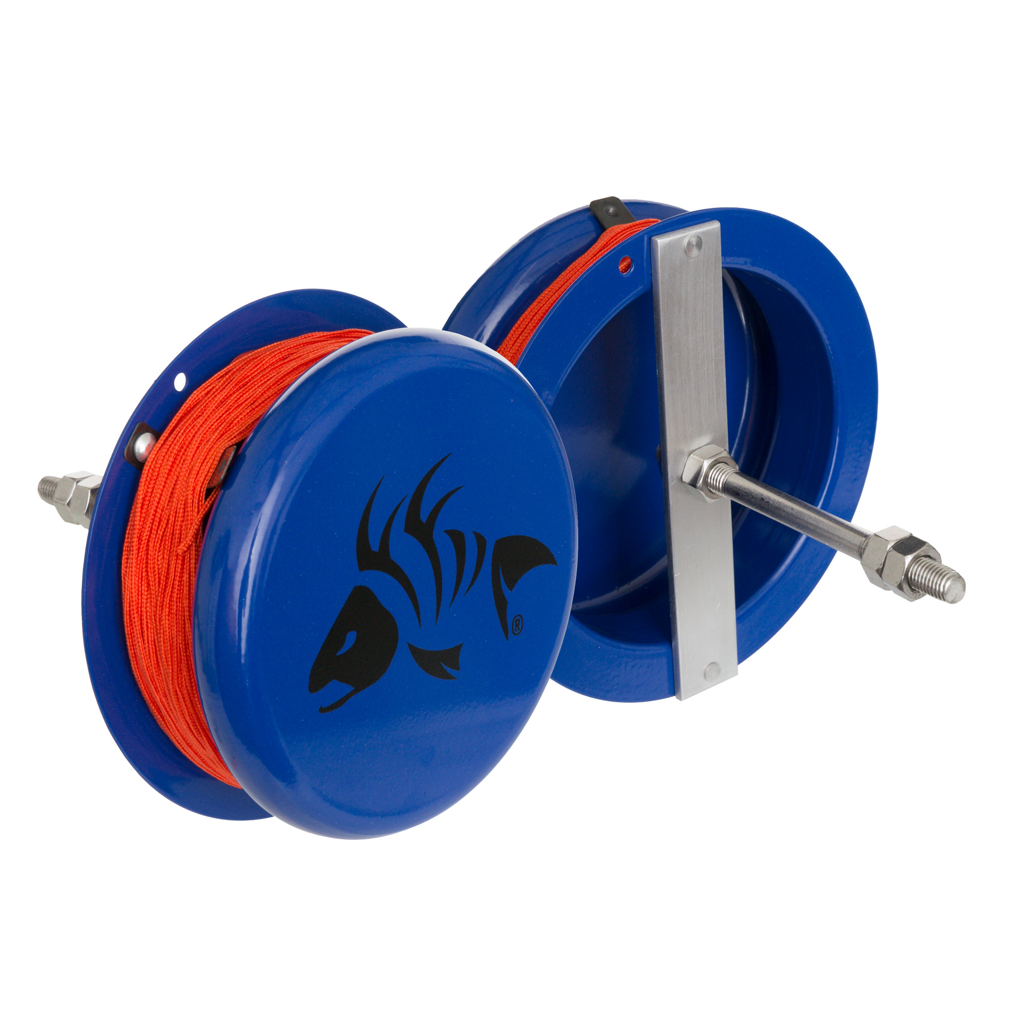 Fin Finder Heavy Duty Drum Reel Blue