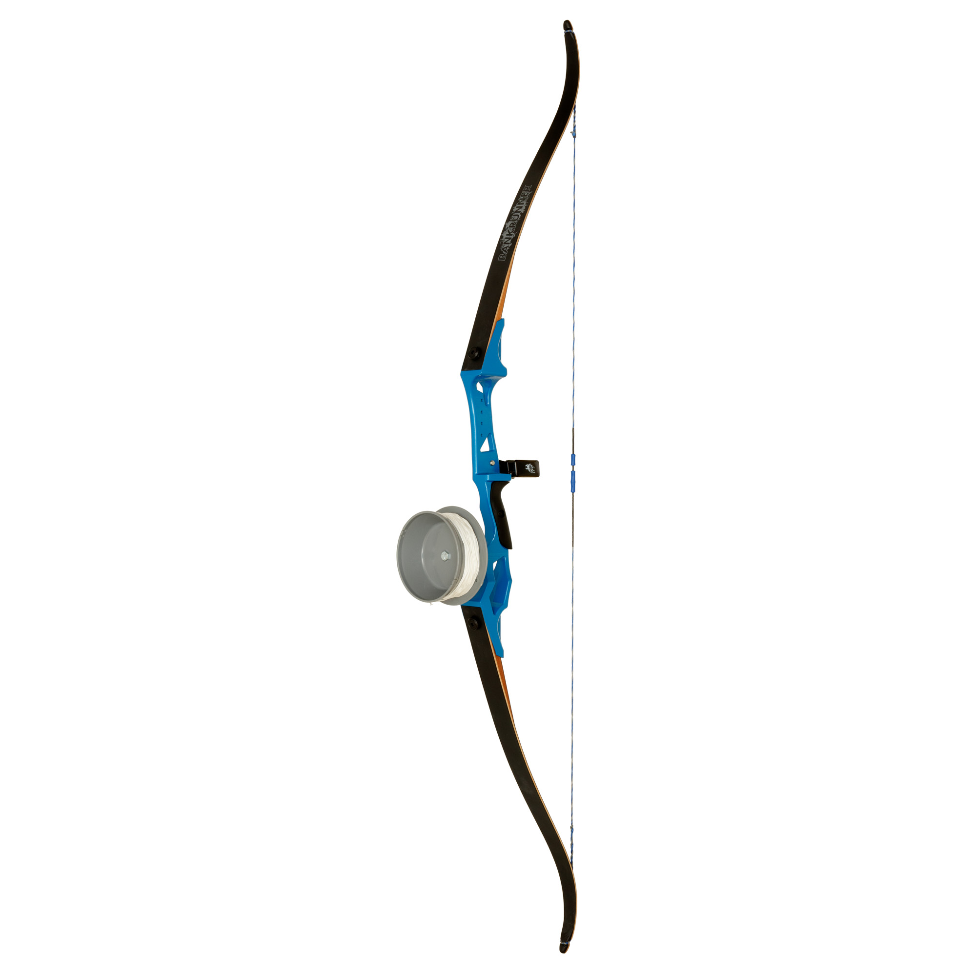 Fin Finder Bank Runner Bowfishing Recurve Package W-drum Reel Package Blue 58 in. 35 lbs. RH