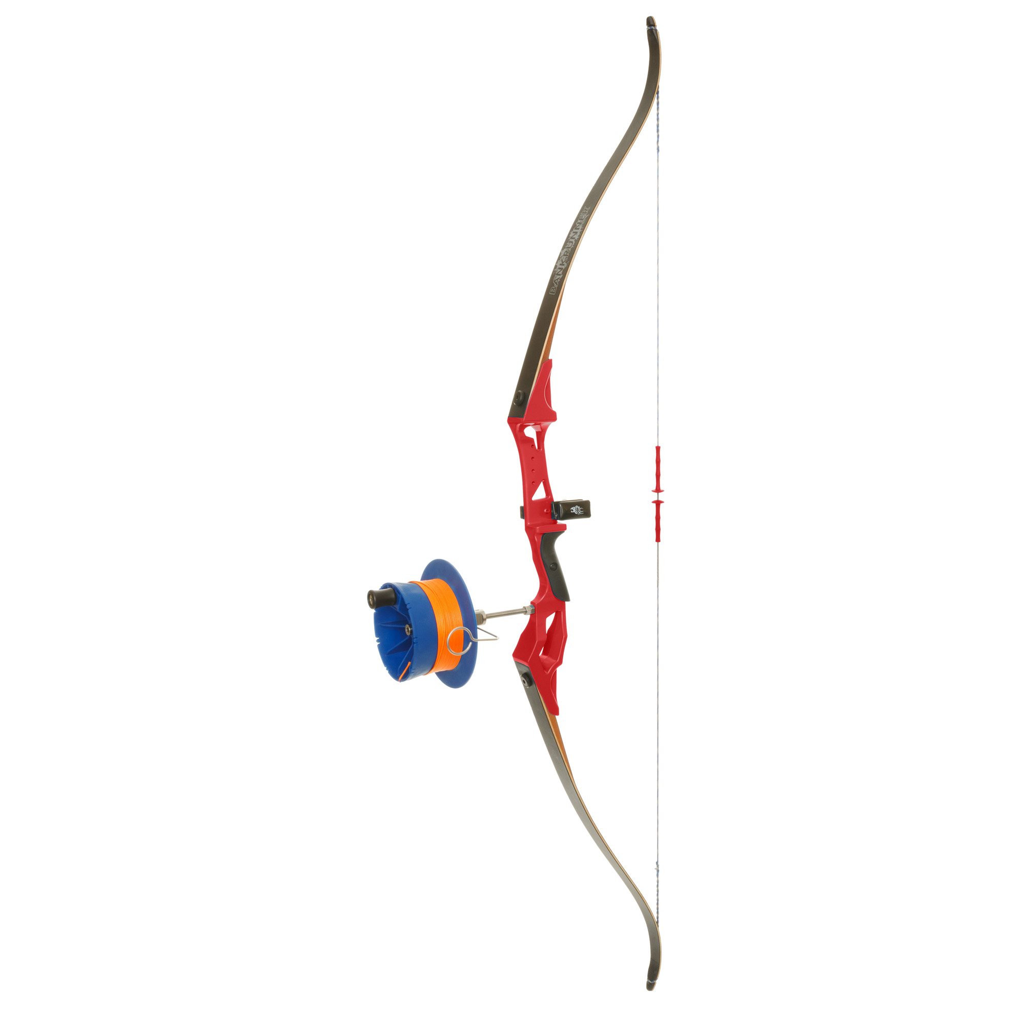 Fin Finder Bank Runner Recurve Package Blue W- Sidewinder Reel RH