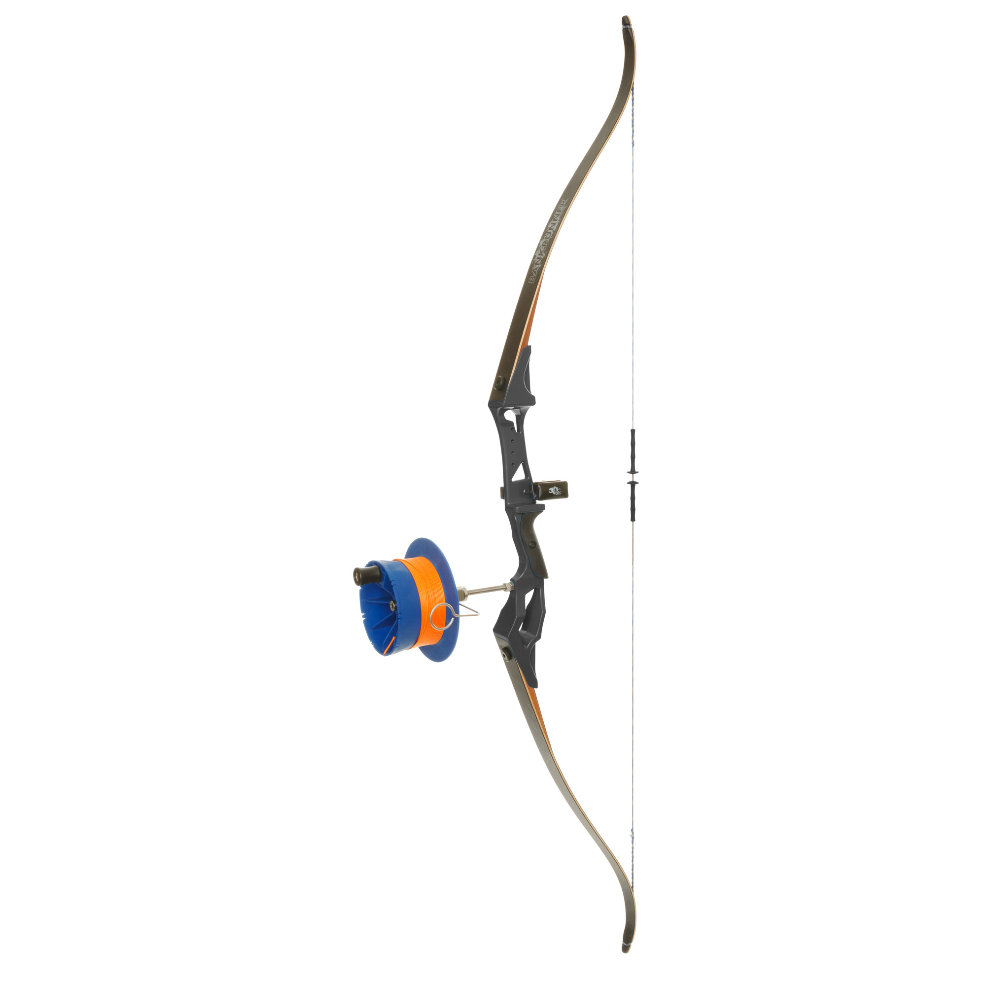 Fin Finder Bank Runner Recurve Package Blue W- Sidewinder Reel RH